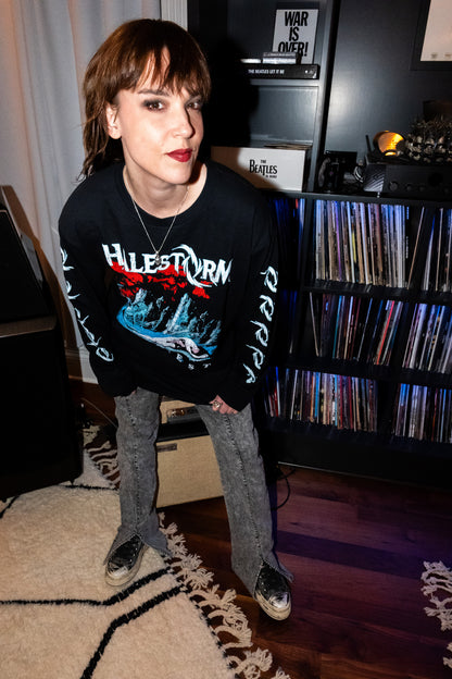 Distressed Everest Black | Longsleeve